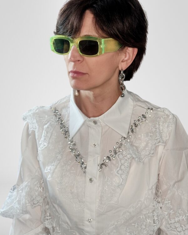 Camicia Volant in pizzo