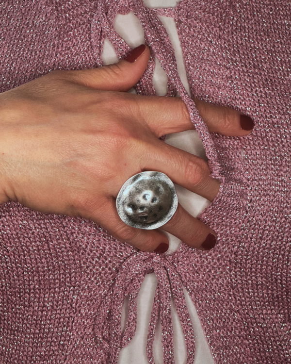 Anello Bottone in argento