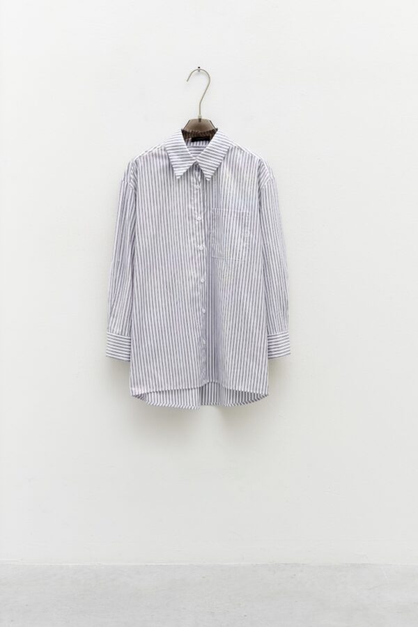 Camicia LUMINA in misto cotone effetto laminato - immagine 2
