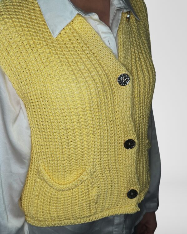 Gilet VICBEE con bottoni in oro - immagine 3