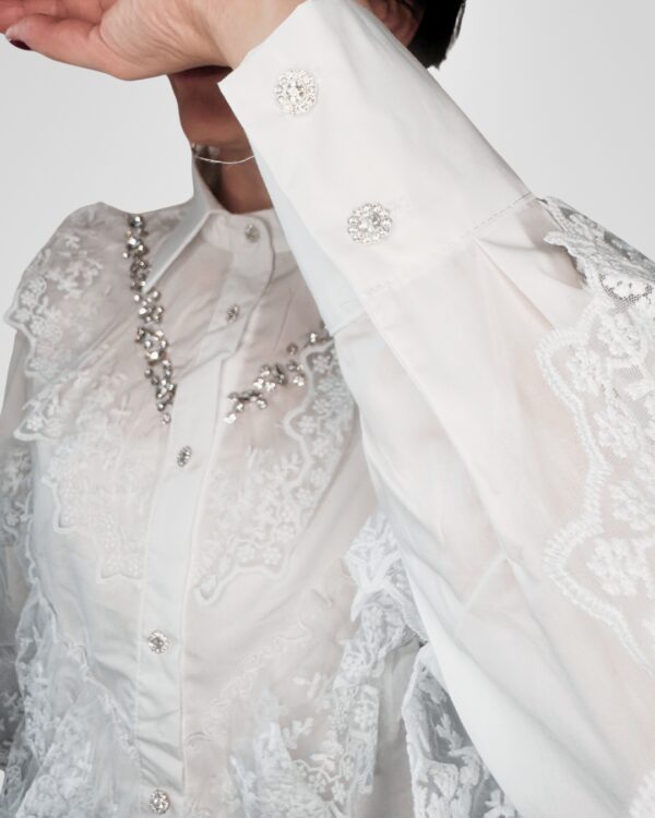Camicia Volant in pizzo - immagine 3