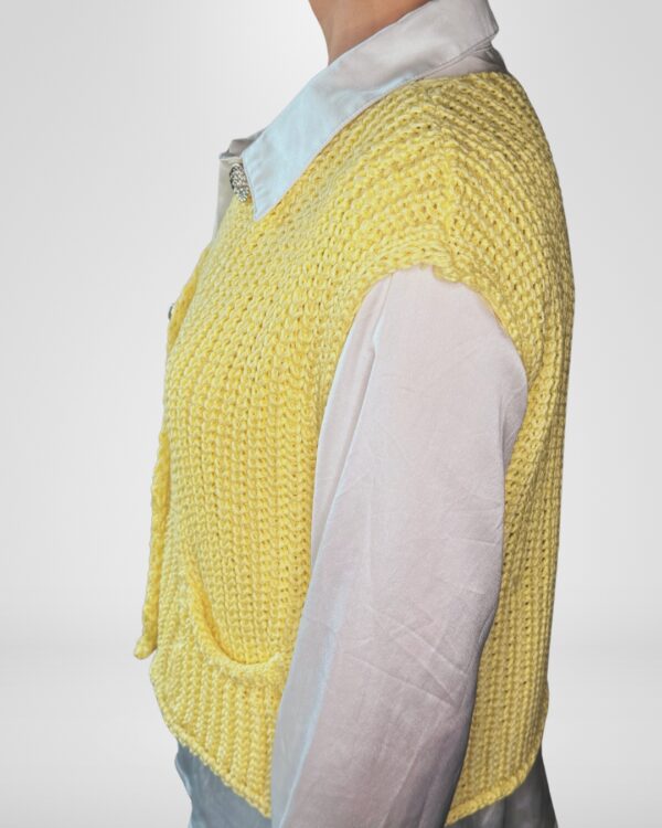 Gilet VICBEE con bottoni in oro - immagine 2