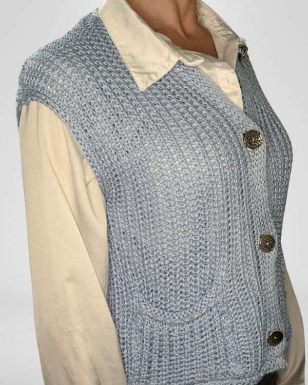 Gilet VICBEE con bottoni in oro - immagine 5