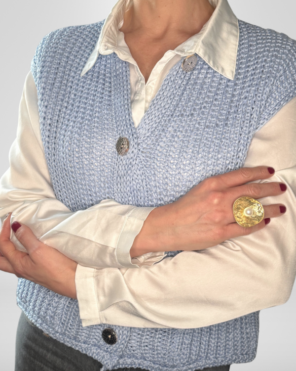 Gilet VICBEE con bottoni in oro - immagine 4