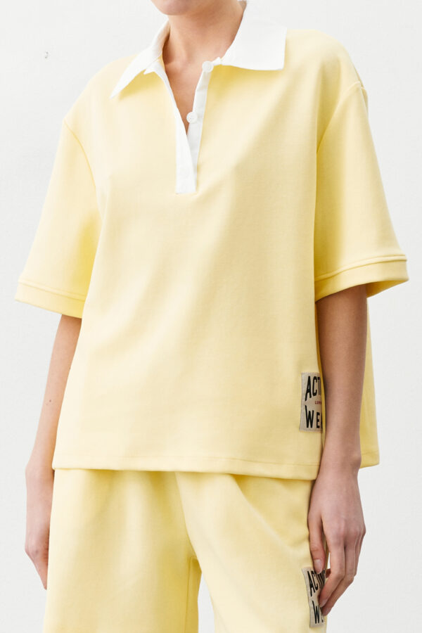 T-Shirt Lumina con colletto polo e maniche corte