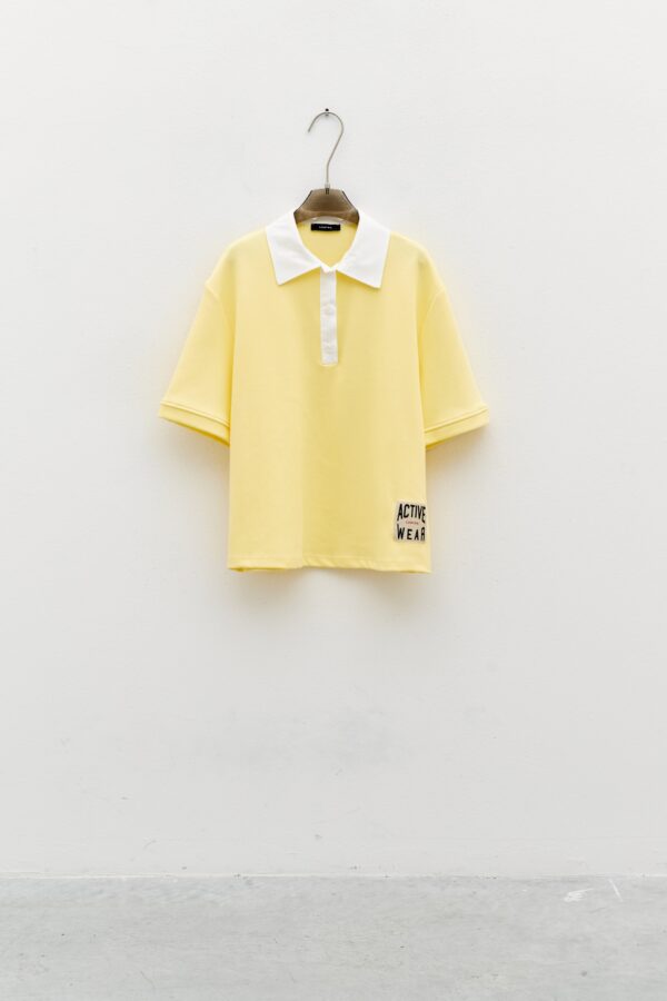 T-Shirt Lumina con colletto polo e maniche corte - immagine 3