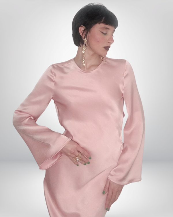 Vestito Lungo in Satin - immagine 2