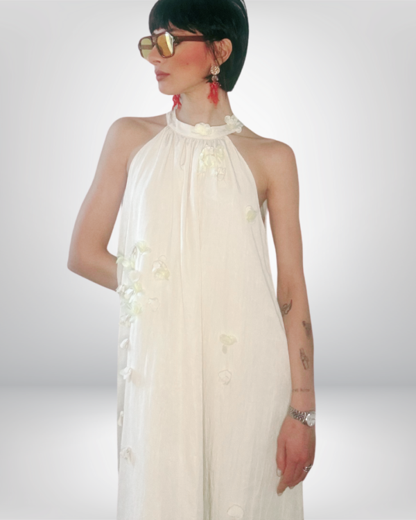 Vestito Lungo con Fiori VICBEE